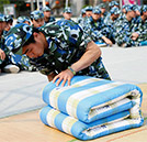湖南萬通汽修學校疊軍被比賽圓滿結束