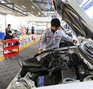 湖南萬通學(xué)子參加汽車維修工中級證書考試
