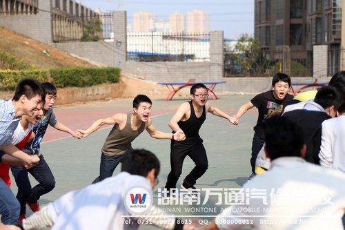 新生學(xué)子在運(yùn)動中不亦樂乎