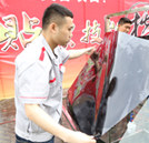 汽車美容貼膜技能,擂臺上見真招